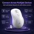 SOLAKAKA SM66 Silent Wireless Mouse Bluetooth 2.4GHz Multi-Device 4200 DPI White