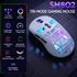 SOLAKAKA SM802 Pro Wireless Gaming Mouse Tri-Mode RGB 24000 DPI Hot-Swap White