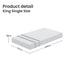 BedStory King Single Memory Foam Mattress 20cm Cooling Gel Foam Mattress in a Box Medium Soft Feel