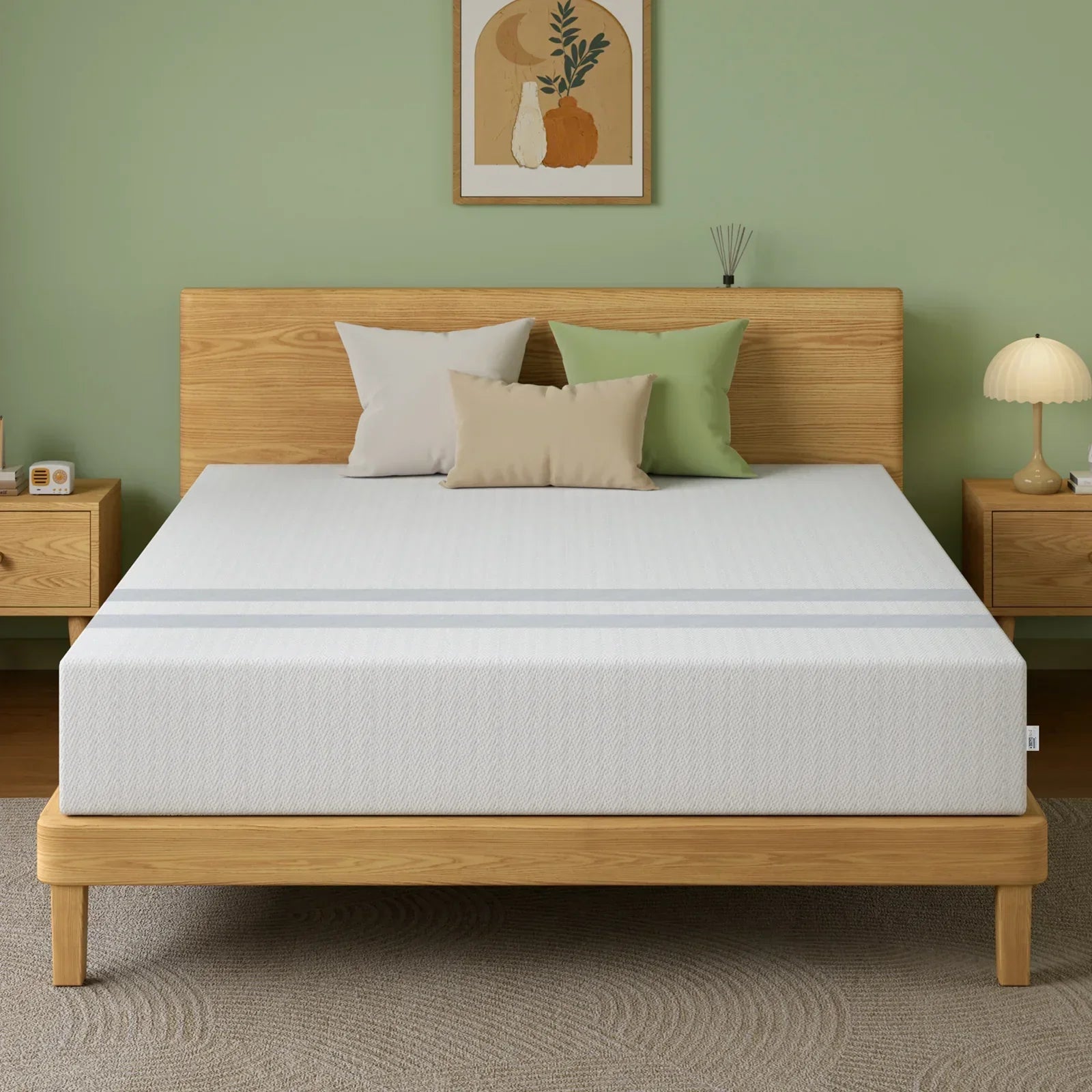 25cm King Reversible Gel Memory Foam Mattress  Medium & Firm