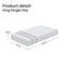 25cm King Single Reversible Gel Memory Foam Mattress  Medium & Firm
