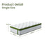 BedStory Single Mattress 34cm Medium - Hybrid Mattress for Pressure Relief Motion Isolation