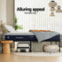 RoomSense Queen 30cm Latex Hybrid Mattress Bundle with Metal Bed Frame