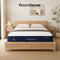 RoomSense Double 26cm Firm Mattress Bundle with Oatmeal Wooden Bed Frame