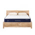 RoomSense Double 26cm Firm Mattress Bundle with Oatmeal Wooden Bed Frame