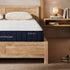 RoomSense Double 26cm Firm Mattress Bundle with Oatmeal Wooden Bed Frame