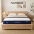 RoomSense Queen 26cm Firm Mattress Bundle with Oatmeal Wooden Bed Frame