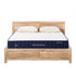RoomSense Queen 26cm Firm Mattress Bundle with Oatmeal Wooden Bed Frame