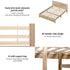 RoomSense Queen 26cm Firm Mattress Bundle with Oatmeal Wooden Bed Frame