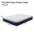 King Mattress , 30cm Medium Firm Hybrid Mattress with Latex Lumbar Support for Back Pain Relief , Pocket Spring Mattress King Size in a Box