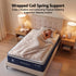 King Mattress , 30cm Medium Firm Hybrid Mattress with Latex Lumbar Support for Back Pain Relief , Pocket Spring Mattress King Size in a Box