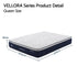 Queen Mattress , 30cm Medium Firm Hybrid Mattress with Latex Lumbar Support for Back Pain Relief , Pocket Spring Mattress Queen Size in a Box