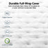 Single Mattress , 30cm Medium Firm Hybrid Mattress with Latex Lumbar Support for Back Pain Relief , Pocket Spring Mattress Single Size in a Box