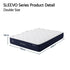 Double Mattress, 26cm Orthopedic Firm Mattress for Back Pain Relief, Pocket Spring Hybrid Mattress Double Size for Home & Rental