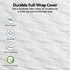 Double Mattress, 26cm Orthopedic Firm Mattress for Back Pain Relief, Pocket Spring Hybrid Mattress Double Size for Home & Rental
