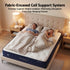 King Single Mattress, 26cm Orthopedic Firm Mattress for Back Pain Relief, Pocket Spring Hybrid Mattress King Single Size for Home & Rental