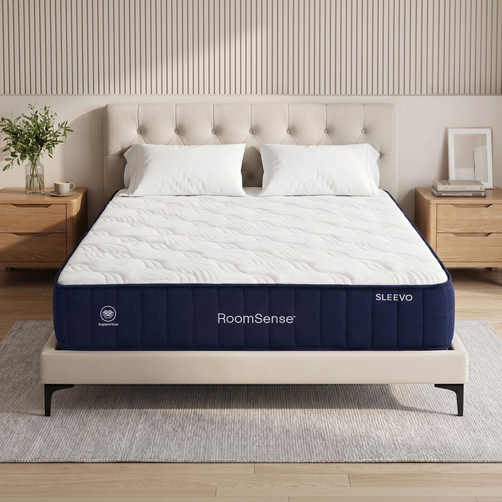 King Single 26cm Firm Orthopedic Pocket Spring Hybrid Mattress