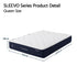 Queen Mattress, 26cm Orthopedic Firm Mattress for Back Pain Relief, Pocket Spring Hybrid Mattress Queen Size for Home & Rental