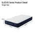Single Mattress, 26cm Orthopedic Firm Mattress for Back Pain Relief, Pocket Spring Hybrid Mattress King Size for Home & Rental
