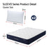 RoomSense Queen 30cm Medium Firm Latex Mattress Bundle with 2 Pillows