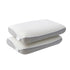 ROOMSENSE Reversible Dual-Sided Memory Foam Pillow, Ice-Cooling & Warm Fabric Sides, 55D Ultra-High Density Ergonomic Contour Pillow for Neck Pain Relief, Back & Side Sleepers