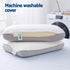 ROOMSENSE Reversible Dual-Sided Memory Foam Pillow, Ice-Cooling & Warm Fabric Sides, 55D Ultra-High Density Ergonomic Contour Pillow for Neck Pain Relief, Back & Side Sleepers