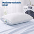 Cooling Memory Foam Pillow Pillows 1 Pack, Anti-Flattening Bed Pillows for Hot Sleepers, Adjustable Shredded Gel Side Sleeper Pillow for Neck Support, Washable Cover, 72x50x15cm
