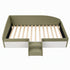 Artiss Single Upholstered Daybed, Centre Stair, Olive Green
