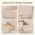 Artiss King Single Upholstered Daybed with Stairs & Storage Drawers, Beige
