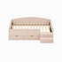 Artiss Single Upholstered Daybed with Side Stairs & Storage Drawers, Beige