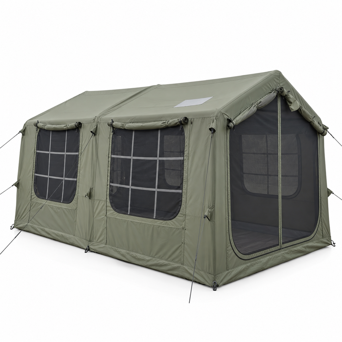 Weisshorn Inflatable Cabin Camping Tent 520x360cm Air Frame Mesh Olive Green