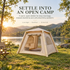 Weisshorn Inflatable Tent 300x400cm, Air Beam, Dual Doors & Arched Windows