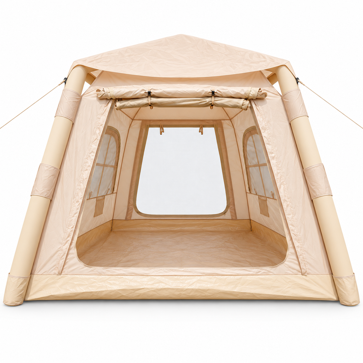 Weisshorn Inflatable Tent 300x400cm, Air Beam, Dual Doors & Arched Windows