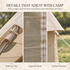 Weisshorn Inflatable A-Frame Camping Tent 300x210cm, 200cm Headroom, Beige