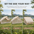 Weisshorn Inflatable A-Frame Camping Tent 300x210cm, 200cm Headroom, Beige