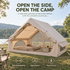 Weisshorn Inflatable A-Frame Camping Tent 300x210cm, 200cm Headroom, Beige
