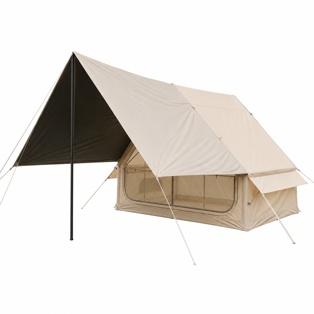 Weisshorn Inflatable A-Frame Air Tent with Extended Side Awning, Basecamp