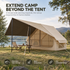 Weisshorn Inflatable A-Frame Air Tent with Extended Side Awning, Basecamp