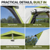 Weisshorn Inflatable Mesh Gazebo Tent, Air-Frame with Extendable Canopy