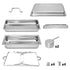 9L Chafing Dish Set, Premium 410 Stainless Steel Buffet Warmer, Bain Marie Food Server with Fuel Holders & Lid, Stackable Catering Equipment for Hotels, Parties, Weddings & Banquets, Silver
