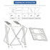 Dryer Stand Over Front Loading Washing Machine, 100kg Heavy Duty Steel Stacking Kit, 102x67x60cm Space Saving Shelf for Small Home, Anti-Slip Rubber Surface, Fits Tumble Dryers & Washers, White