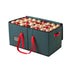 Jingle Jollys Christmas Baubles Storage Box 128 Slots Ornament Container Green