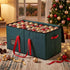 Jingle Jollys Christmas Baubles Storage Box 128 Slots Ornament Container Green