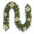 2.7M Christmas Garland 8 Mode LEDs Timing 200 Tips Flowers Balls