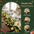 2.7M Christmas Garland 8 Mode LEDs Timing 200 Tips Flowers Balls