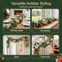 2.7M Christmas Garland 8 Mode LEDs Timing 200 Tips Flowers Balls