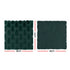 Jingle Jollys Christmas Tree Pillow Covers 2 Packs Cushion Covers Soft Faux Fur Jacquard Throw Pillow Covers 45 x 45cm Green