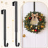 Christmas Wreath Hanger Metal Door Hook Height Adjustable
