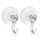 2x Suction Cup Hooks Heavy Duty Christmas Wreath Hanger Window 5kg