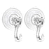 2x Suction Cup Hooks Heavy Duty Christmas Wreath Hanger Window 5kg